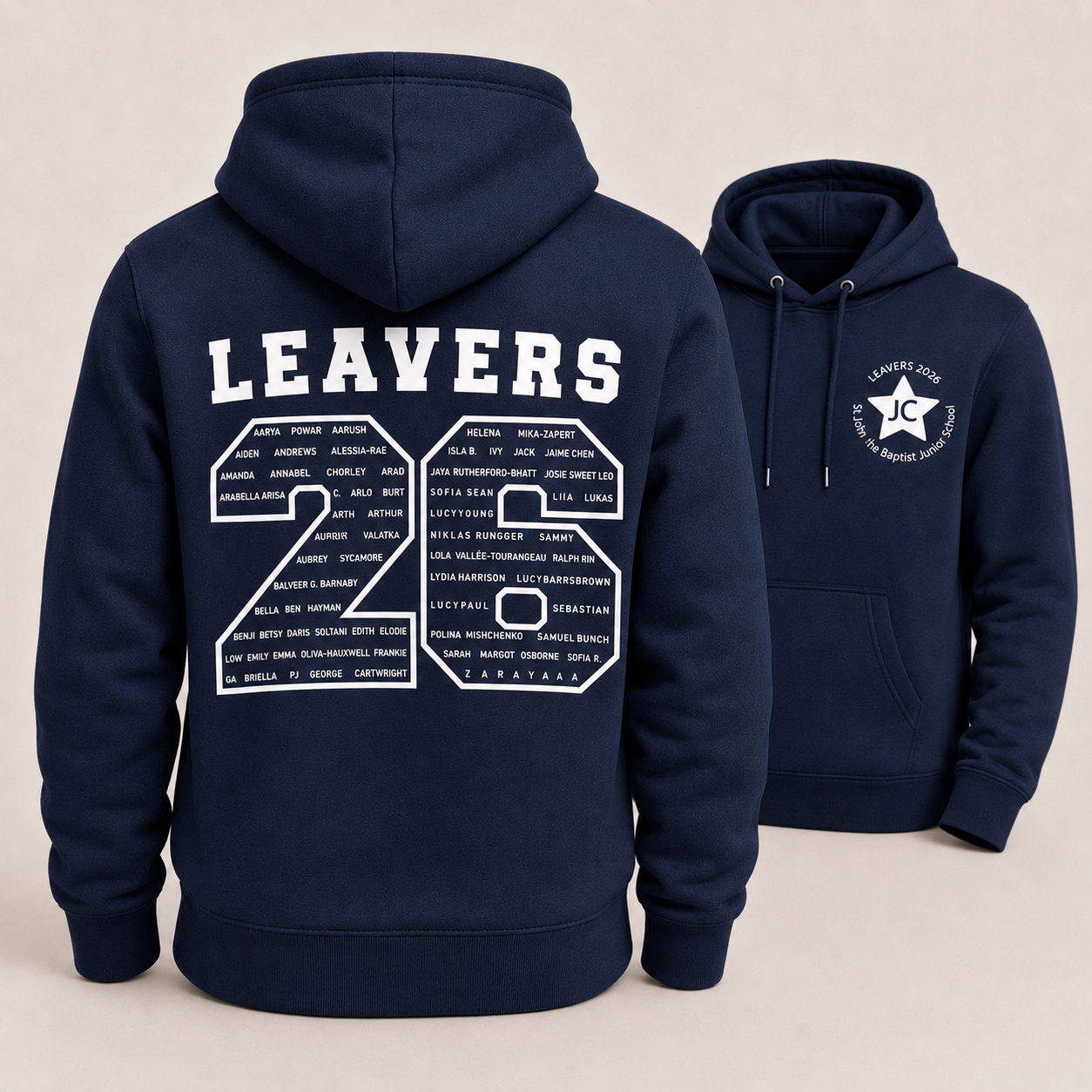 Adult personalised Leavers Hoodie